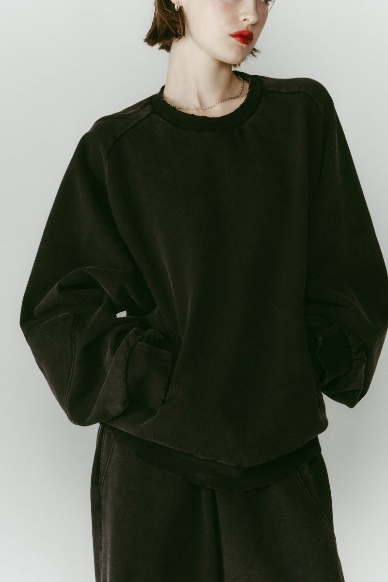 panelled volume sweatshirt(unisex)/2color - KNUTH MARF