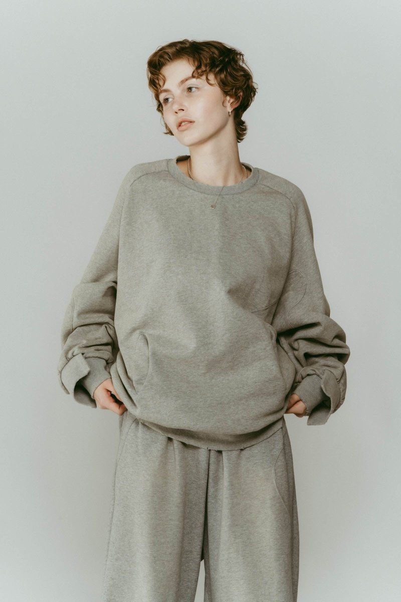 panelled volume sweatshirt(unisex)/2color - KNUTH MARF