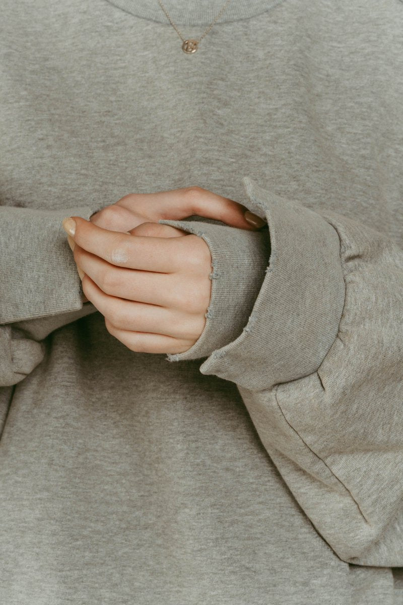 panelled volume sweatshirt(unisex)/2color - KNUTH MARF