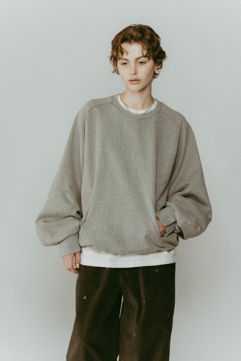 未使用★knuthmarf★panelled volume sweatshirt panelled volume sweatshirt(unisex)/2color | KNUTH MARF