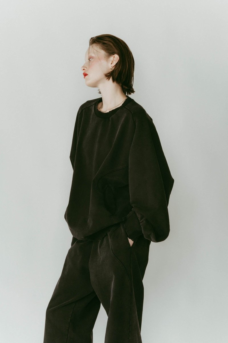 panelled volume sweatshirt(unisex)/2color - KNUTH MARF