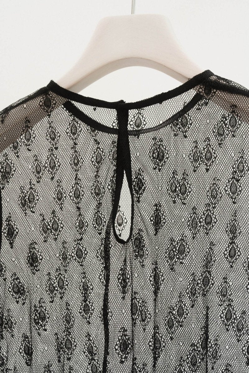 pattern lace all in one/black