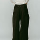 pierced drape pants(unisex)/black - KNUTH MARF