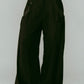 pierced drape pants(unisex)/black - KNUTH MARF