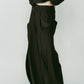 pierced drape pants(unisex)/stripeblack - KNUTH MARF