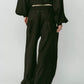 pierced drape pants(unisex)/stripeblack - KNUTH MARF