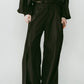pierced drape pants(unisex)/stripeblack - KNUTH MARF
