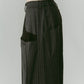 pierced drape pants(unisex)/stripegray - KNUTH MARF