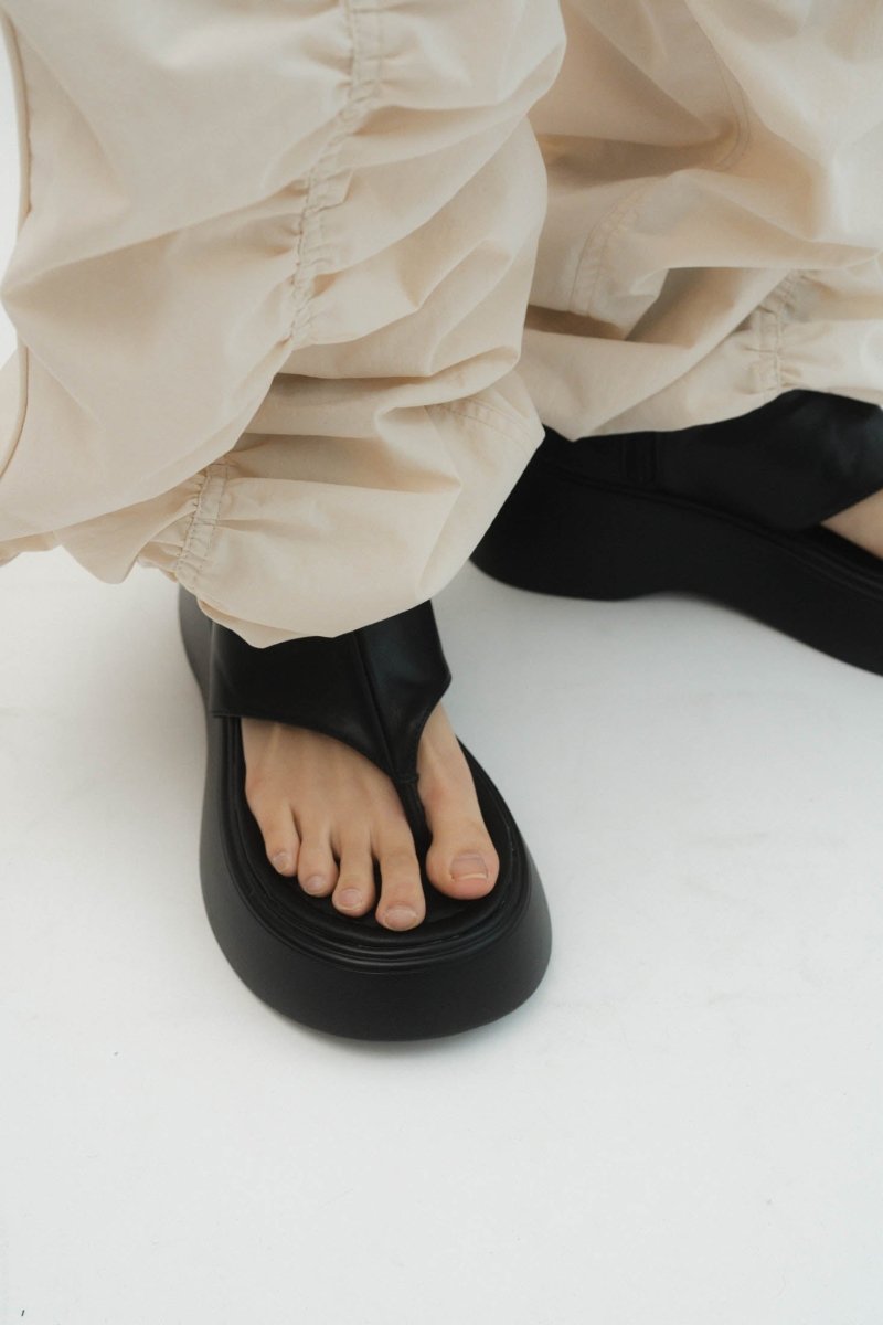 platform thong sandals/3color - KNUTH MARF
