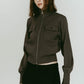 pocket zip up knit/gray - KNUTH MARF