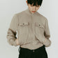 pocket zip up knit/sandbeige - KNUTH MARF