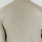 pocket zip up knit/sandbeige - KNUTH MARF