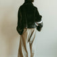 point collar fur coat/black - KNUTH MARF