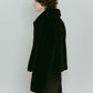 point collar fur coat/black - KNUTH MARF