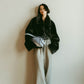 point collar fur coat/black - KNUTH MARF