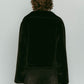 point collar fur coat/black - KNUTH MARF
