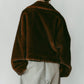 point collar fur coat/brown - KNUTH MARF