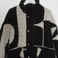  - Pre order sales - accent pattern knit jacket(unisex)/black(Shipping 12/27~) - KNUTH MARF