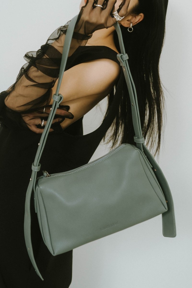  - Pre order sales - button studs shoulder bag/2color(Shipping 2/24~) - KNUTH MARF