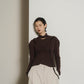 puff sleeves docking tops/gray,brown - KNUTH MARF