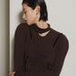 puff sleeves docking tops/gray,brown - KNUTH MARF