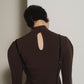 puff sleeves docking tops/gray,brown - KNUTH MARF