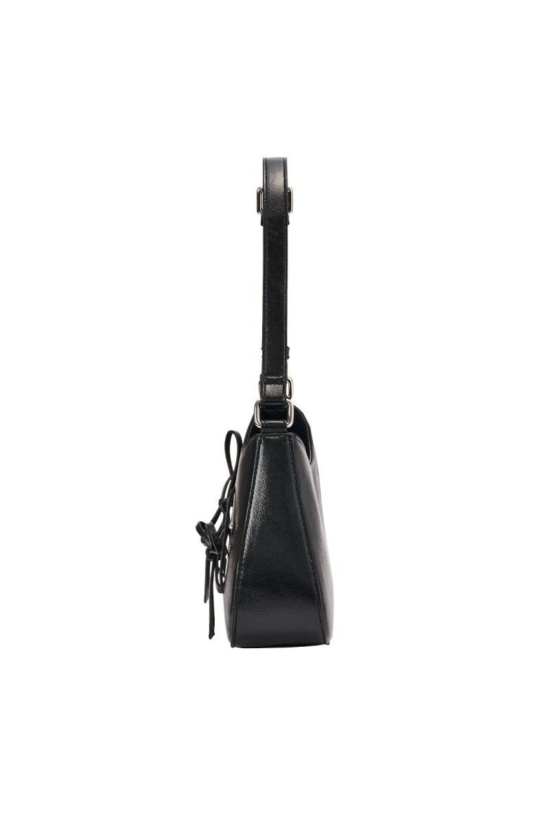 ribbon accent bag/black - KNUTH MARF