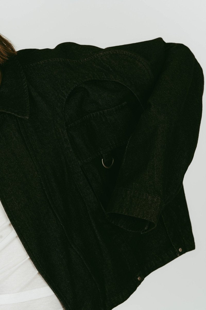 rounded pocket jacket(unisex)/black - KNUTH MARF