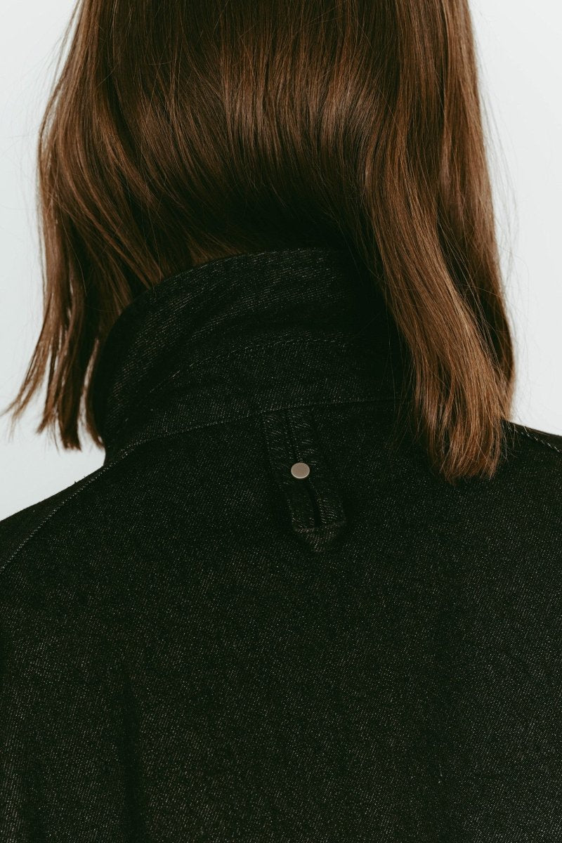 rounded pocket jacket(unisex)/black - KNUTH MARF