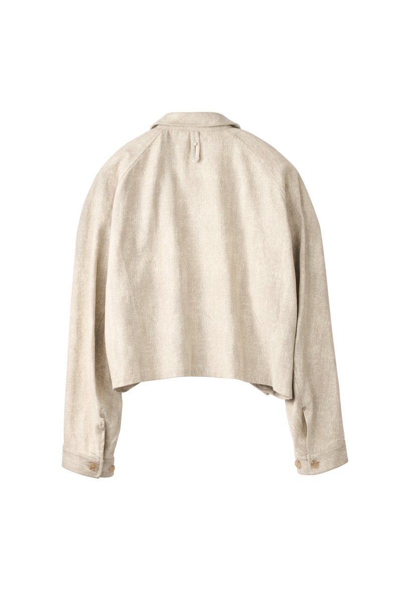 rounded pocket jacket(unisex)/greige - KNUTH MARF