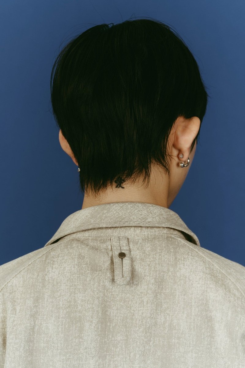 rounded pocket jacket(unisex)/greige | KNUTH MARF