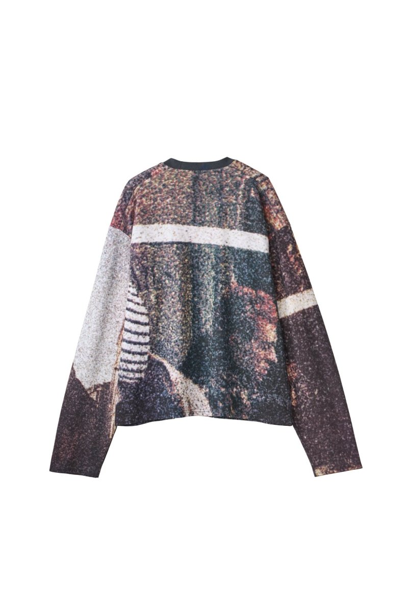 scenery print long sleeve tee/paris - KNUTH MARF