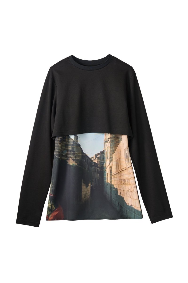 scenery print mini one piece/croatia - KNUTH MARF