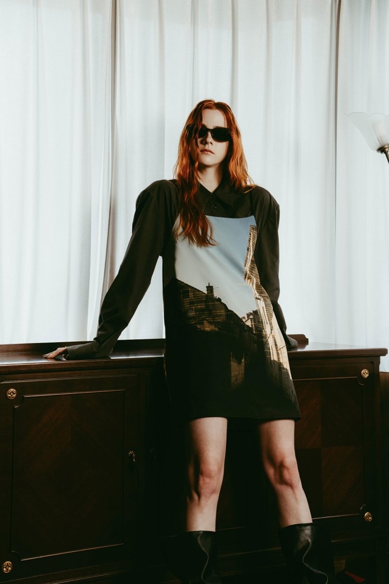 scenery print mini one piece/croatia - KNUTH MARF