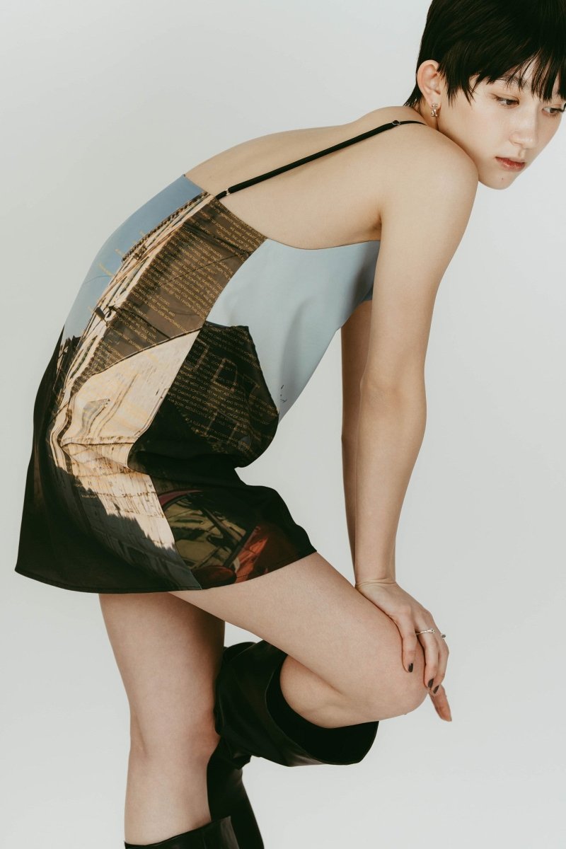 scenery print mini one piece/croatia - KNUTH MARF