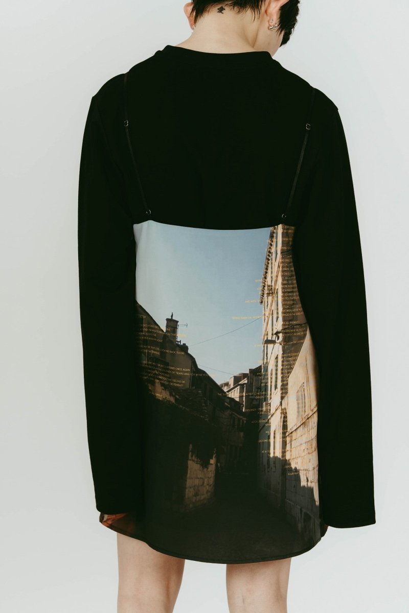 scenery print mini one piece/croatia - KNUTH MARF