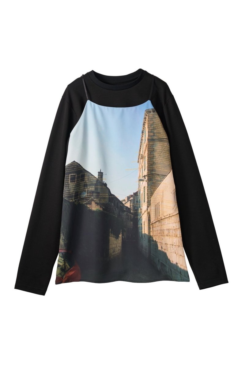 scenery print mini one piece/croatia - KNUTH MARF