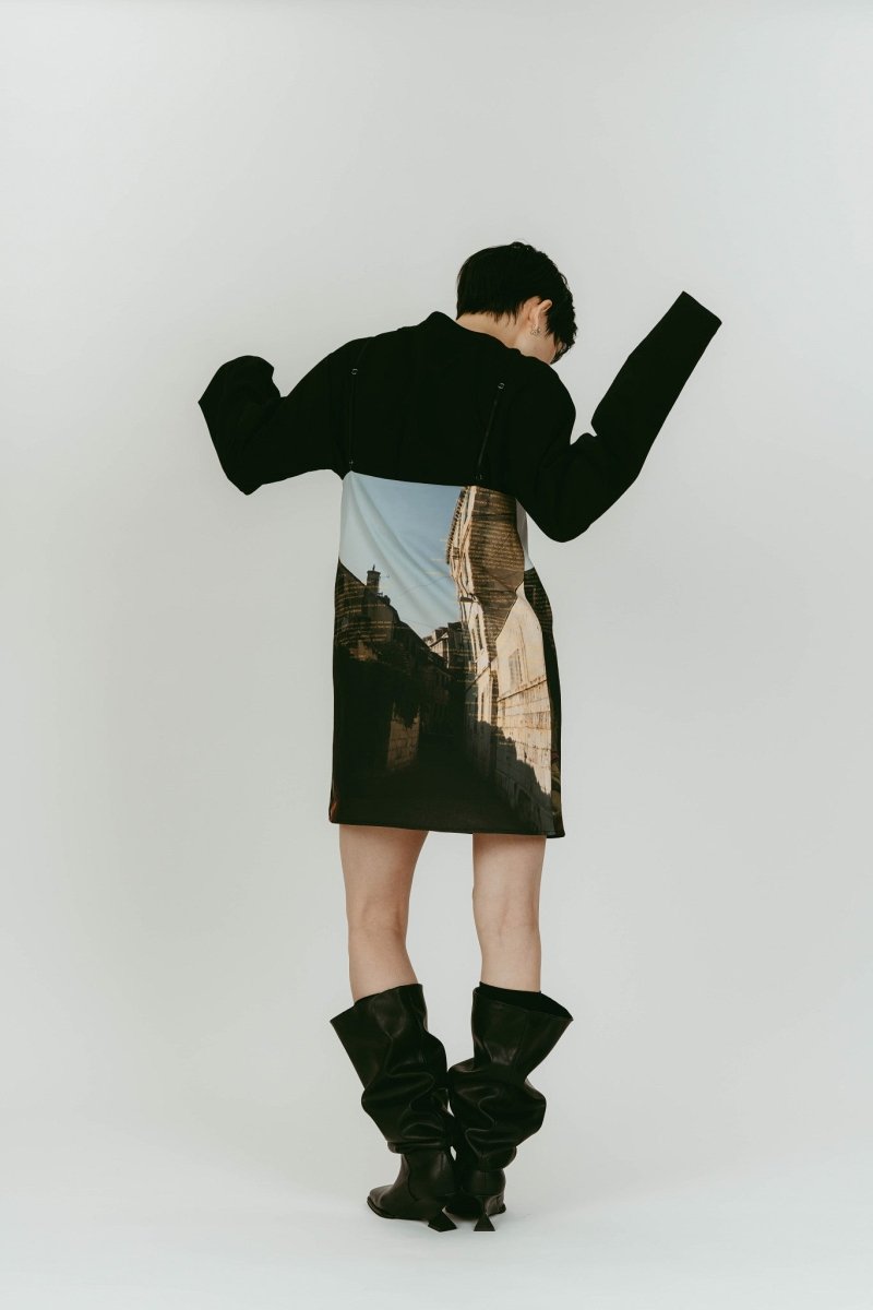 scenery print mini one piece/croatia - KNUTH MARF