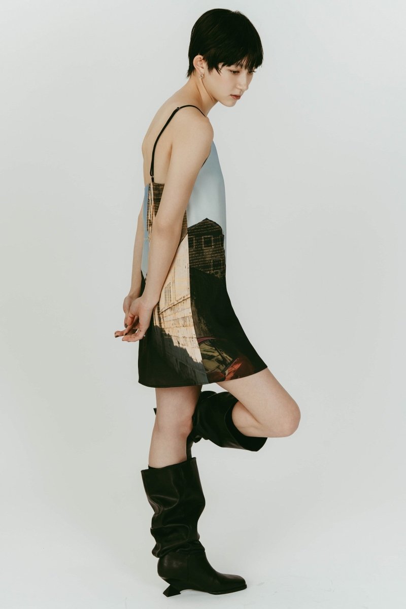 scenery print mini one piece/croatia - KNUTH MARF