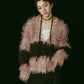 shaggy cardigan/gray,pink - KNUTH MARF