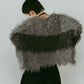 shaggy cardigan/gray,pink - KNUTH MARF