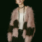 shaggy cardigan/gray,pink - KNUTH MARF