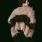 shaggy cardigan/gray,pink - KNUTH MARF