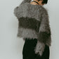 shaggy cardigan/gray,pink - KNUTH MARF