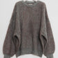 shaggy flower knit(unisex)/gray - KNUTH MARF