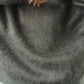 shaggy flower knit(unisex)/gray - KNUTH MARF