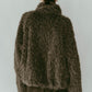 shaggy stand collar coat/gray - KNUTH MARF