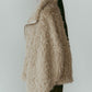 shaggy stand collar coat/ivory - KNUTH MARF