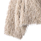 shaggy stand collar coat/ivory - KNUTH MARF