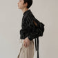 shirring sleeve pattern blouse/2color - KNUTH MARF